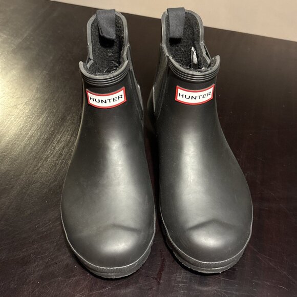 Hunter Chelsea Rain Boot for Women, Size 8 - Black. New Without Box - Picture 2 of 10